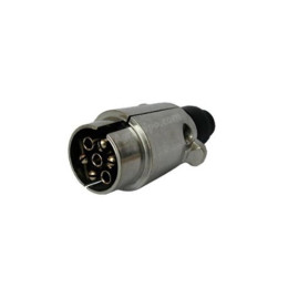 Clavija De Aluminio De 7 Polos Conexión Con Tornillos 12 V Para Tractor