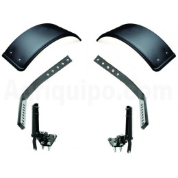 Juego De Guardabarros Delanteros Pivotantes De 400x1350 Mm Para Tractor John Deere, Case, Renault-Claas, Mc Cormick, Landini