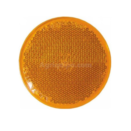 Catadióptrico Naranja Adhesivo Redondo Diámetro 54 Mm Para Tractor