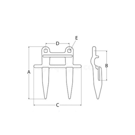 Dedo Doble 10 Piezas - L 160 Mm Para Cosechadora Deutz, John Deere, Laverda 2