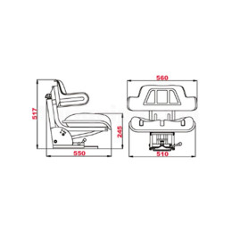 Asiento Regulable Universal Para Tractor