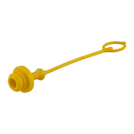 Tapón Goma Macho Amarillo 1/2" Para Enchufe Rápido Hembra Hidráulico Para Tractor