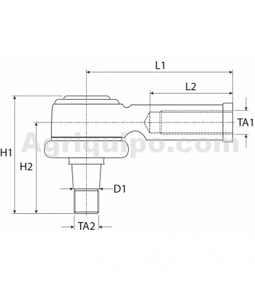 Rótula Izquierda Para Tractor John Deere