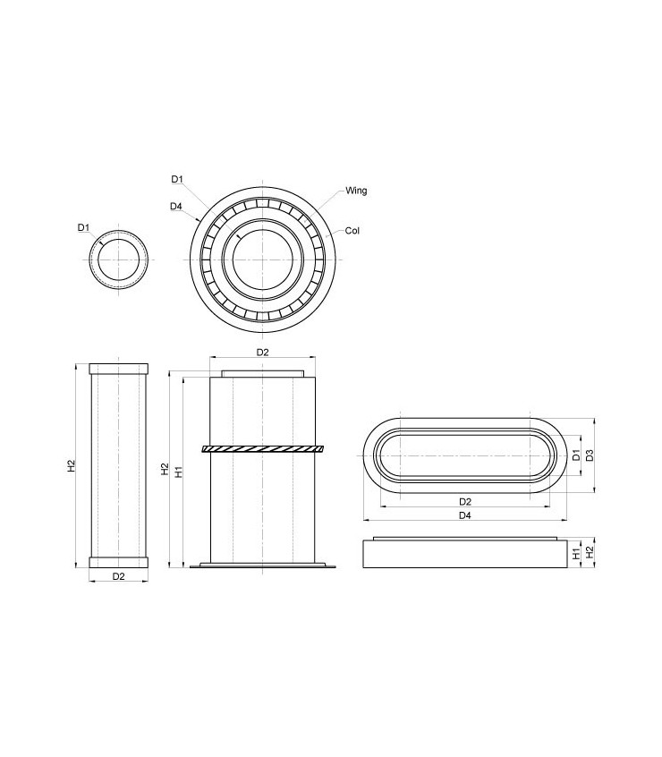 Filtro De Aire En Baño De Aceite LOMBARDINI Para Motocultor LDA96 100 820 1144