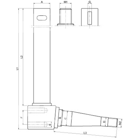 Mangueta De Dirección Derecha - L 290 MM Para Tractor Massey Ferguson 2