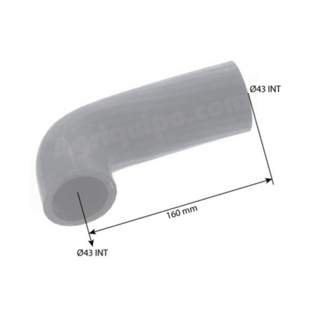 Manguito De Llenado De Agua Del Radiador Ø 43 X 43 MM Para Tractor Ford 2