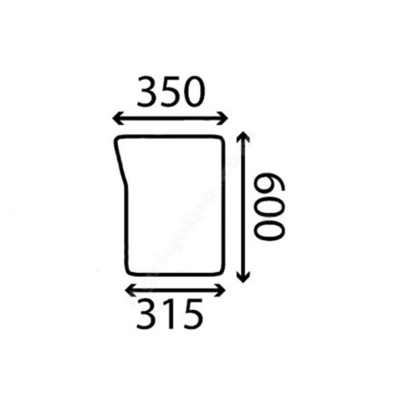 Cristal Inferior Delantero Izquierdo y Derecho Para Tractor John Deere de las Series 5005, 5020, 5025, 5E, 5M, 5R, 6M y 6RC