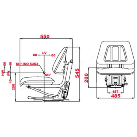 Asiento Con Apoyabrazos Para Tractor 2