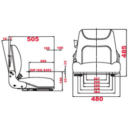 Asiento Negro Para Tractor
