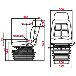 Asiento Neumático Para Tractor