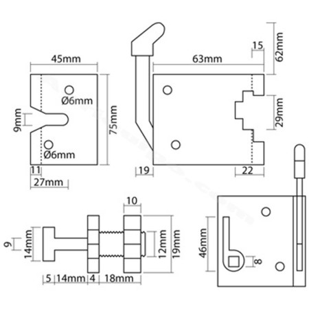 Cerradura De La Puerta Derecha Para Tractor 2