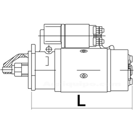 Motor De Arranque 12V - 3,0 Kw Para Tractor Case, Fiat, New Holland 2
