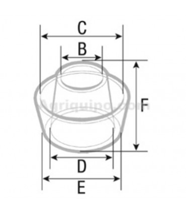 Vaso Ø 186.5 Mm Para Tractor Case-Ih, David Brown, Deutz, Ford, John Deere