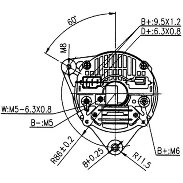 Alternador Para Tractor Case, Landini, Massey Ferguson, Mc Cormick
