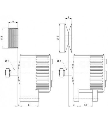 Alternador 14v - 45a Para Tractor