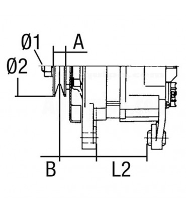 Alternador 14v - 120a Para Tractor Massey Ferguson