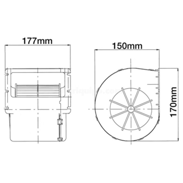 Motor Del Ventilador 12v Para Tractor John Deere