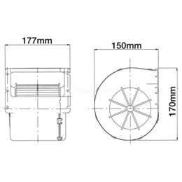 Motor Del Ventilador 12v Para Tractor John Deere