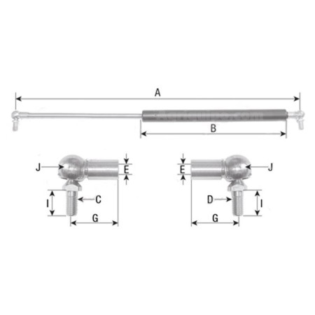 Amortiguador Ventana Para Tractor Case 2