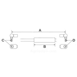 Amortiguador Para Tractor Case, Fendt