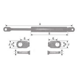 Amortiguador Ventana Para Tractor Case, Fiat
