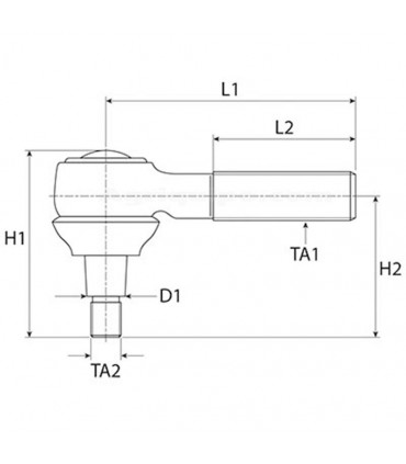 Rótula De Dirección Para Tractor Case-Ih