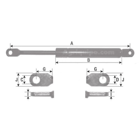 Amortiguador Para Tractor Valmet/Valtra 2