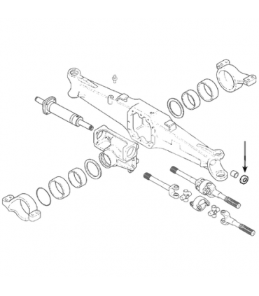 Casquillo Ø 34 X 44.3 X 30 Mm Para Tractor Case-Ih, Massey Ferguson