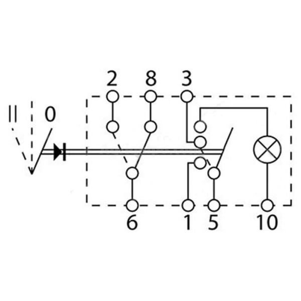 Interruptor Luces De Emergencia Para Tractor Case-Ih