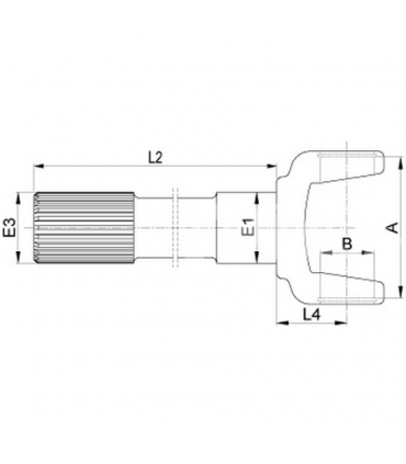 Horquilla / Semi Eje Para Tractor John Deere