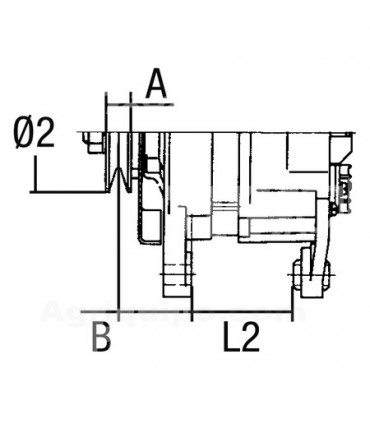 Alternador 14v - 100a Para Tractor Fiat, Ford, New Holland