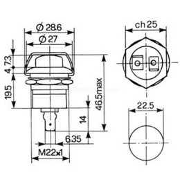 Botón Arranque Para Tractor Case-IH, John Deere, Steyr