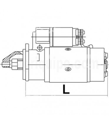 Arrancador Con Reductor 12 V - 2.7 kW - 11 Z Para Tractor John Deere, Zetor