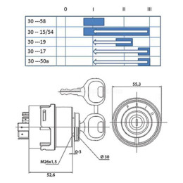Interruptor De Arranque Para Tractor Case-Ih, Fendt