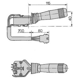 Interruptor Combinado 2 Posiciones Para Tractor  Fiat, Ford, New Holland