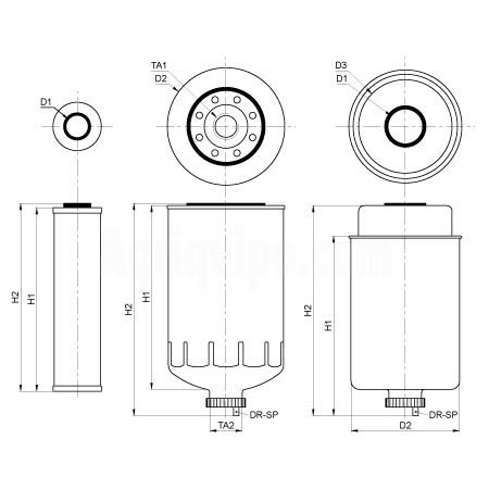 Filtro De Combustible Para Tractor John Deere 2