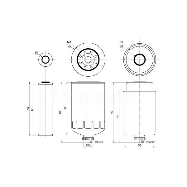 Filtro De Combustible Para Tractor John Deere
