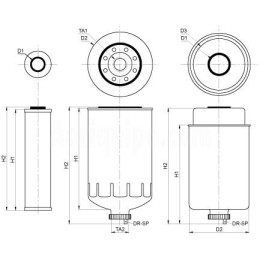 Filtro De Combustible Para Tractor John Deere