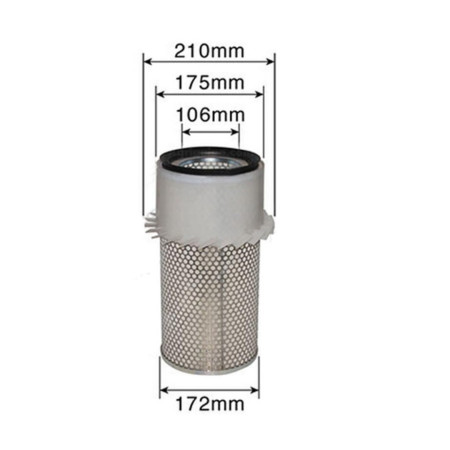 Filtro De Aire Exterior Para Tractor Case-Ih 2
