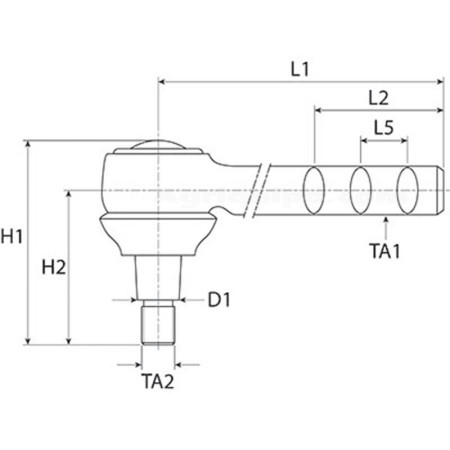 Rótula De Dirección Para Tractor John Deere 2