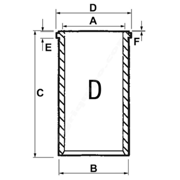 Camisa Semi Terminada Ø 99.08 X 104.11 MM - L 228 MM Para Tractor Case-IH, Jcb, Landini, Massey Ferguson, Mc Cormick