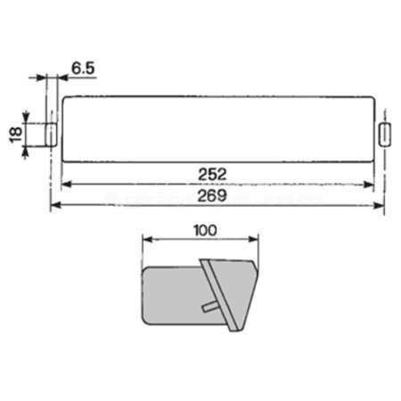 Plástico Luz Derecho Para Tractor Case, Fiat, Massey Ferguson 2