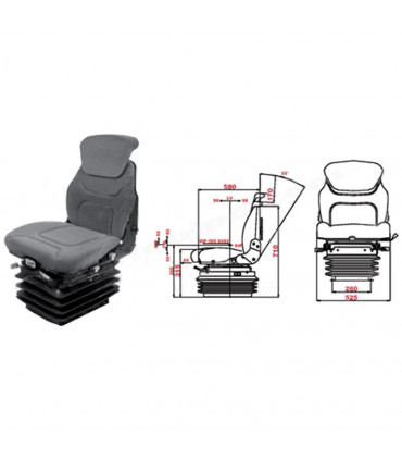 Asiento Neumático Para Tractor