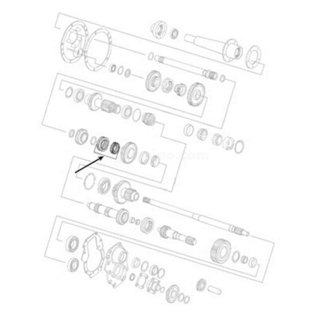 Engranaje Sincronizado Ø 67.73 X 97.94 Mm Para Tractor Ford 2