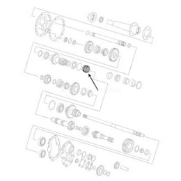 Engranaje Ø 46.88 X 88.45 X 45Mm - Z 16 /21 Para Tractor Ford, New Holland