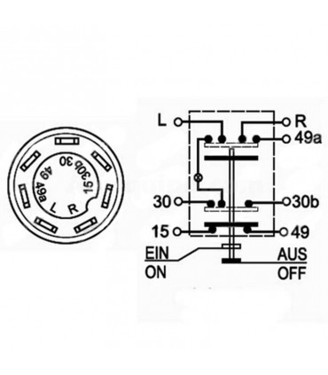 Botón Pulsador Interruptor De Advertencia De Riesgo Para Tractor Case-IH, Massey Ferguson