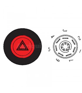 Botón Pulsador Interruptor De Advertencia De Riesgo Para Tractor