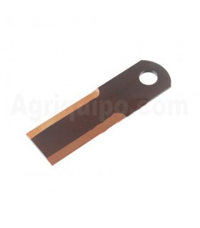 Cuchilla Trituradora De Paja 173 x 50 x 4 Mm - Ø 20.1 mm - 1 Pza Para Cosechadora Case-Ih