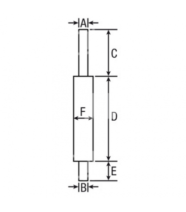 Silencioso Admisión Ø 72 - L 1020 Mm Para Tractor Massey Ferguson