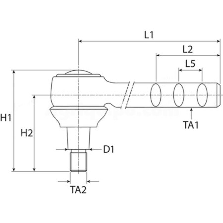 Rótula De Dirección Para Tractor John Deere 2